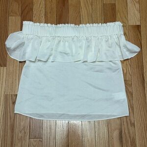 Express Off-Shoulder White Blouse